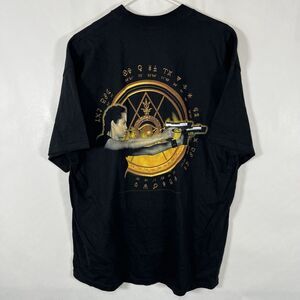 VTG 2001 Lara Croft Tomb Raider Angelina Jolie Movie Promo T Shirt XL M&O Knits